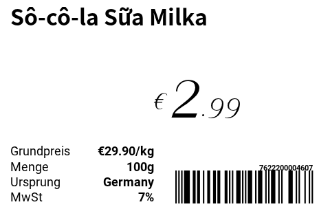 Sô-cô-la Sữa Milka