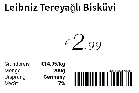 Leibniz Tereyağlı Bisküvi