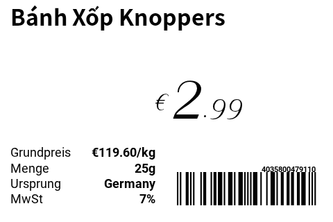 Bánh Xốp Knoppers