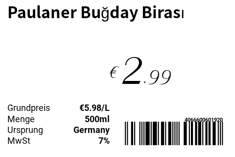Paulaner Buğday Birası