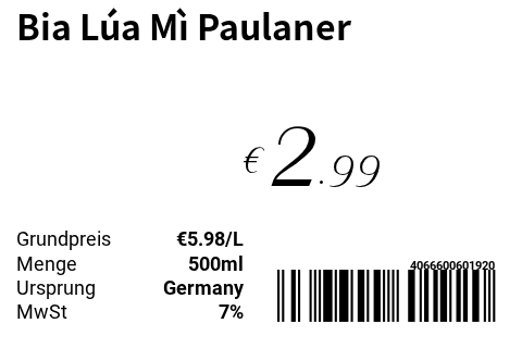 Bia Lúa Mì Paulaner